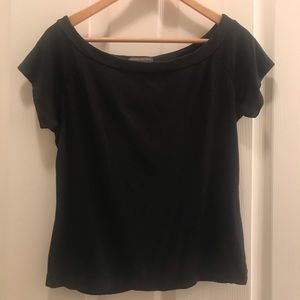 Banana Republic black scoop neck tee